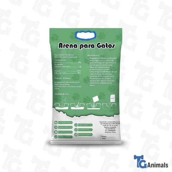 TG – Arena Para Gatos Bentonita Fragancia Limon - Imagen 4
